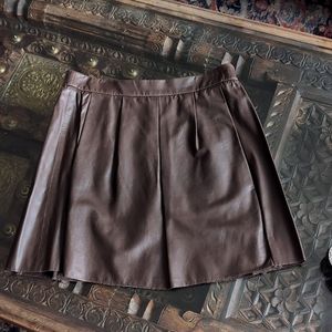 Vince Leather Skirt in Size Medium